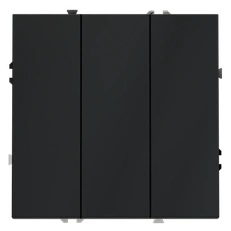 Изображение Выключатель встраиваемый VOLTUM S70 трехклавишный 10А (графит)